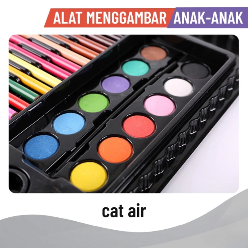 Product image KAHASIL - Pensil Warna Crayon Krayon Kerayon Set 150 Pcs Lengkap Alat Melukis Menggambar Mewarnai 150PCS BIRU
